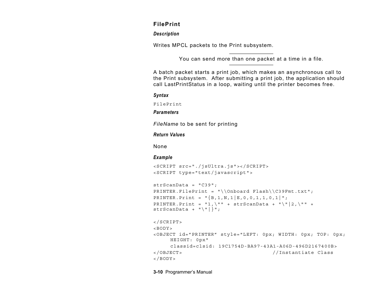 Avery Dennison Platinum 6039 JavaScript User Manual | Page 28 / 94