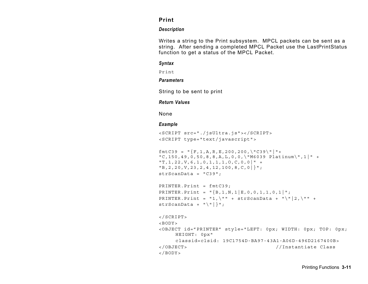 Avery Dennison Platinum 6039 JavaScript User Manual | Page 29 / 94