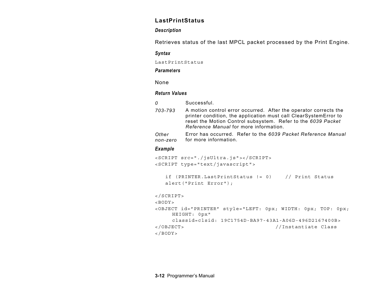 Avery Dennison Platinum 6039 JavaScript User Manual | Page 30 / 94