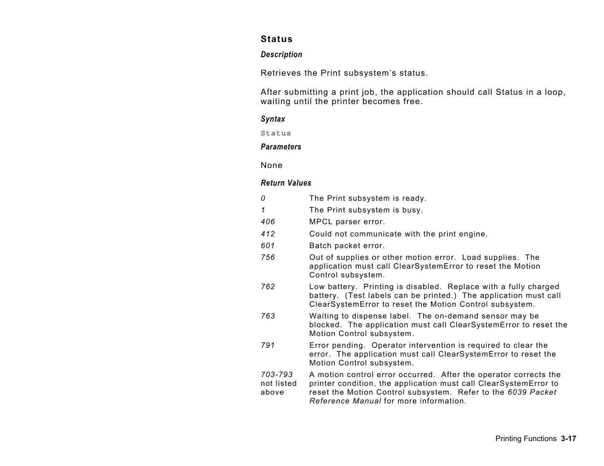 Avery Dennison Platinum 6039 JavaScript User Manual | Page 35 / 94