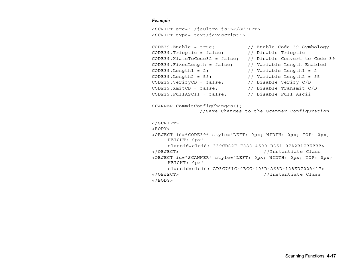 Avery Dennison Platinum 6039 JavaScript User Manual | Page 55 / 94