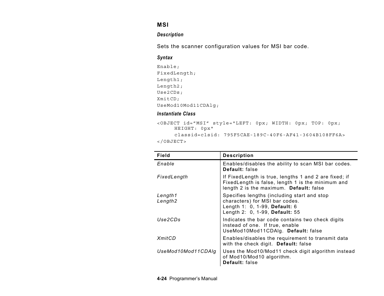 Avery Dennison Platinum 6039 JavaScript User Manual | Page 62 / 94