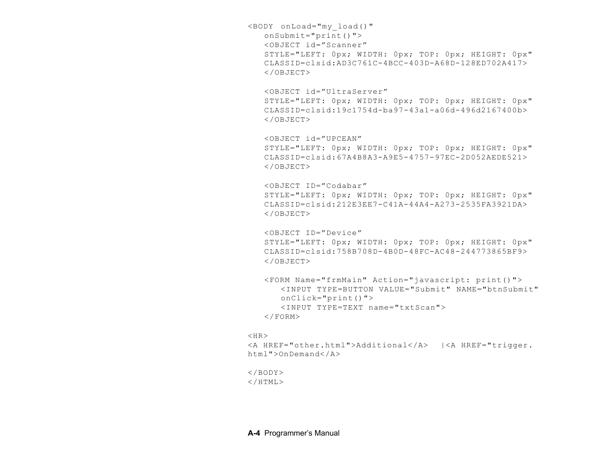 Avery Dennison Platinum 6039 JavaScript User Manual | Page 84 / 94