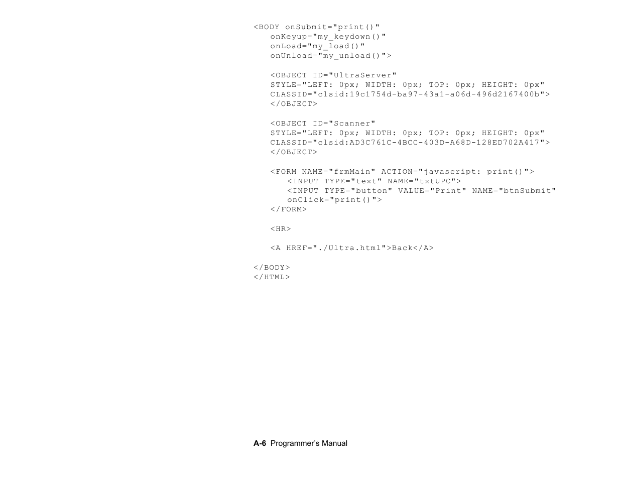 Avery Dennison Platinum 6039 JavaScript User Manual | Page 86 / 94