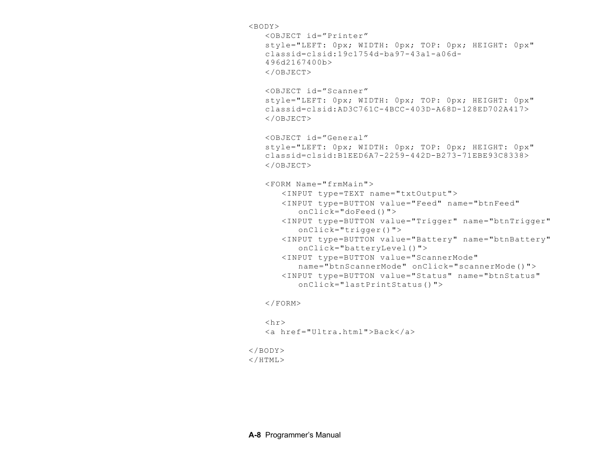 Avery Dennison Platinum 6039 JavaScript User Manual | Page 88 / 94