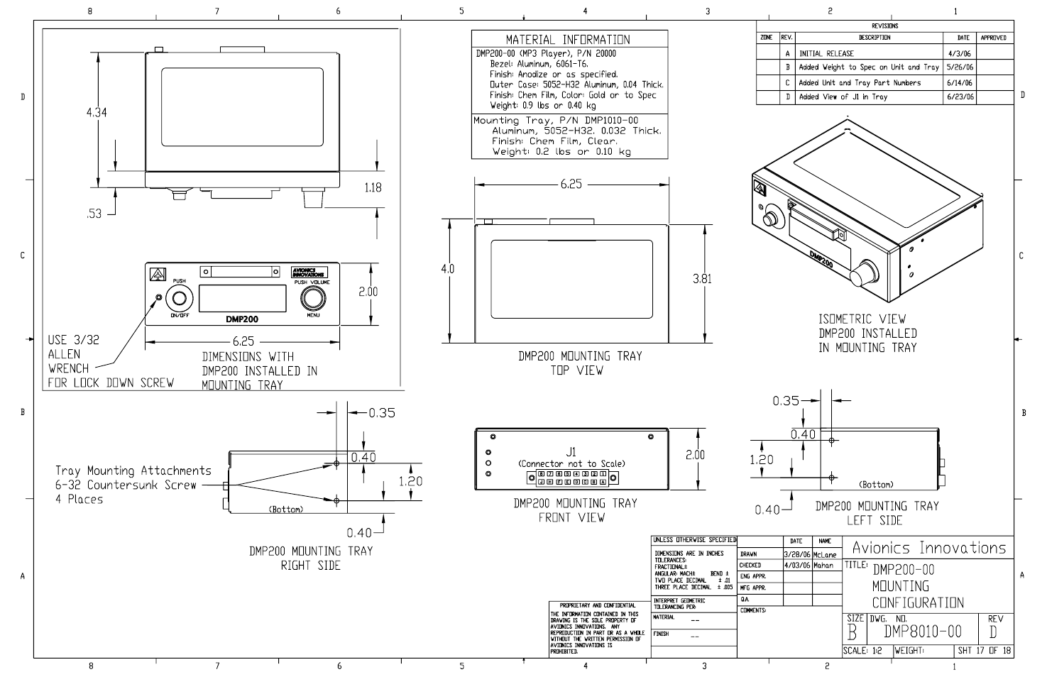 Avionics Innovations DMP-200 (MP3 Player) Installation Manual User Manual | Page 19 / 20