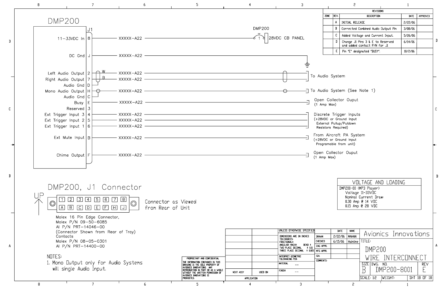 Avionics Innovations DMP-200 (MP3 Player) Installation Manual User Manual | Page 20 / 20
