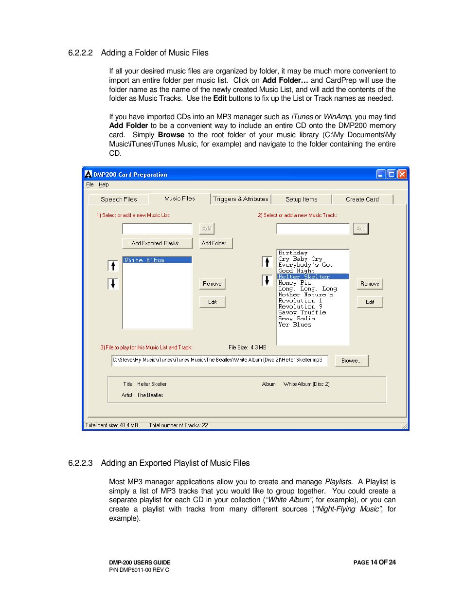Avionics Innovations DMP-200 (MP3 Player) Operation Manual User Manual | Page 14 / 24