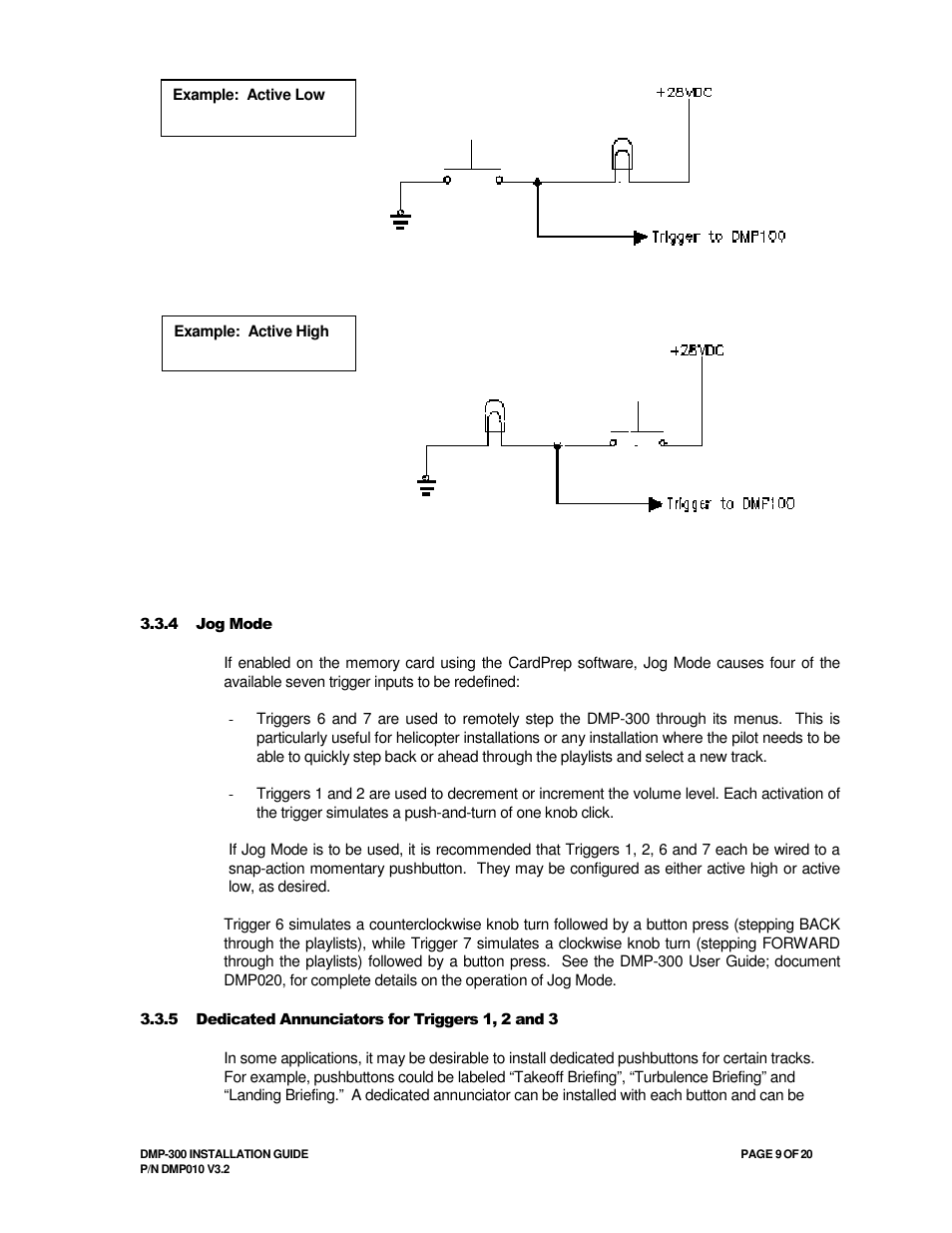 Avionics Innovations DMP-300 (MP3 Player) Installation Manual User Manual | Page 9 / 20