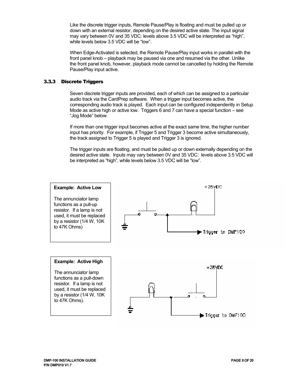 Avionics Innovations DMP-100 (MP3 Player) Installation Manual User Manual | Page 8 / 20