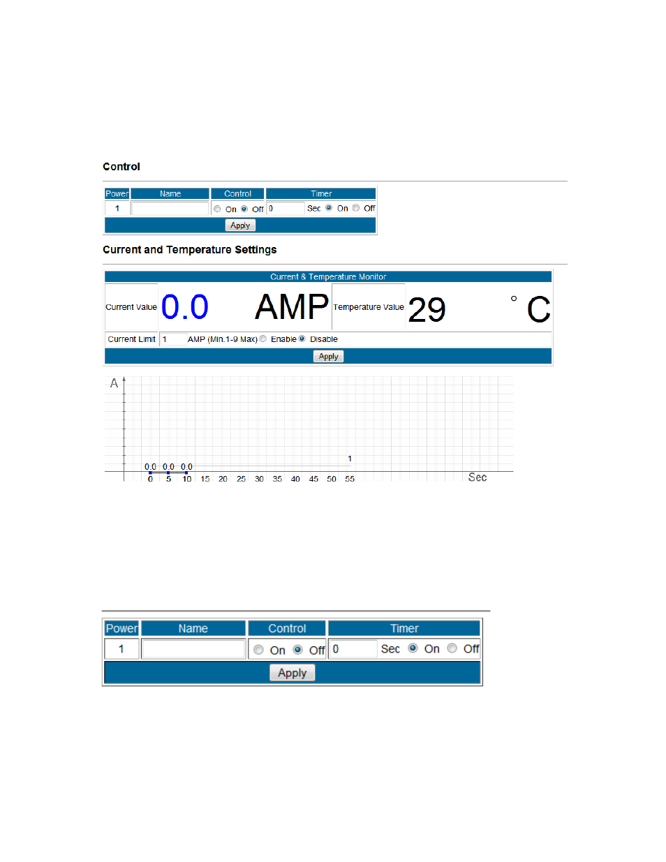 Power controls, Power control, Name | Ower, Ontrols, Ower control | Aviosys 9255Pro User Manual | Page 17 / 36
