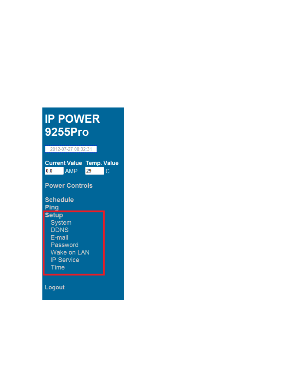 Setup, Etup | Aviosys 9255Pro User Manual | Page 23 / 36