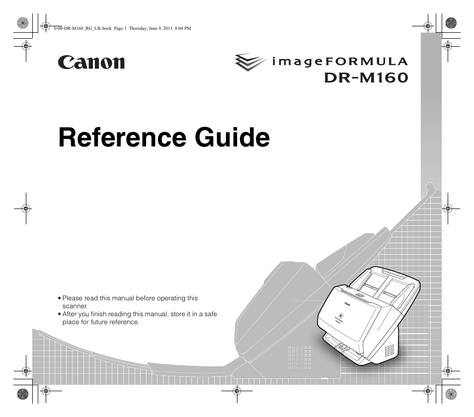 Canon DR-M160 User Manual | 56 pages