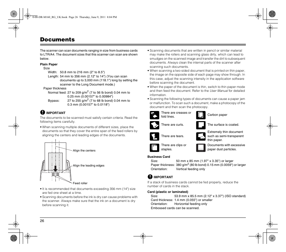 Documents | Canon DR-M160 User Manual | Page 26 / 56