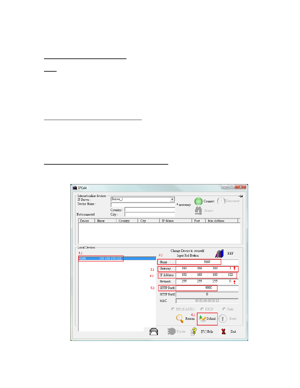 ) setting up the ip power 9268, Step 1: setting up the hardware, Step 2: setting up the device with ip edit | Aviosys 9268 User Manual | Page 11 / 27