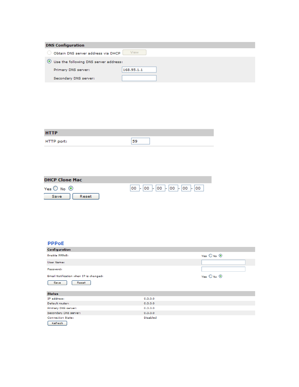 Pppoe settings | Aviosys 9258HP User Manual | Page 35 / 52