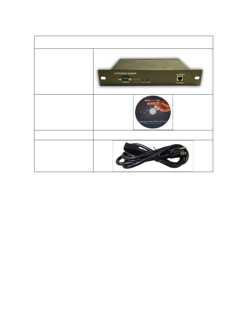 Package contents | Aviosys 9258HP User Manual | Page 7 / 52