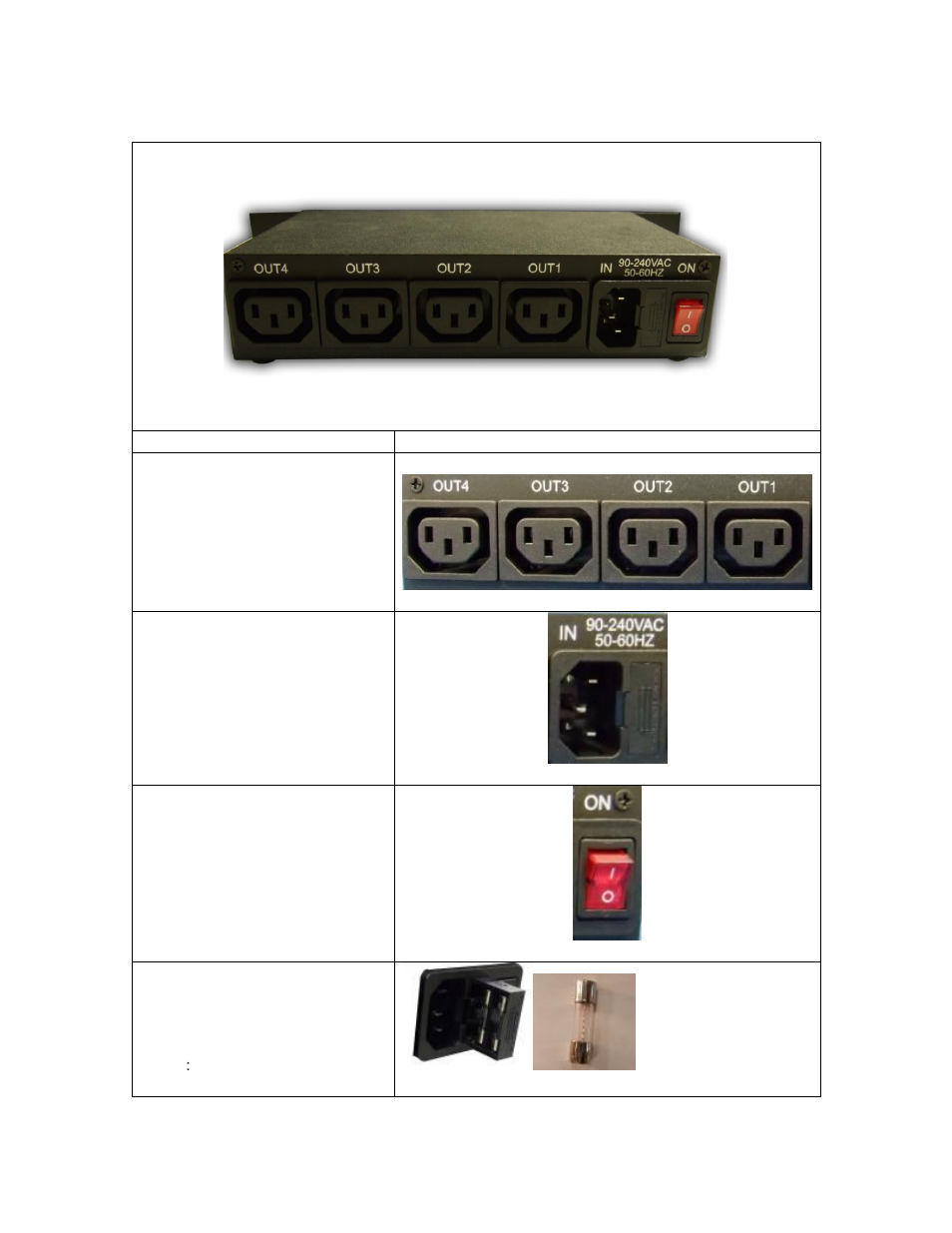Rear view | Aviosys 9258HP User Manual | Page 9 / 52