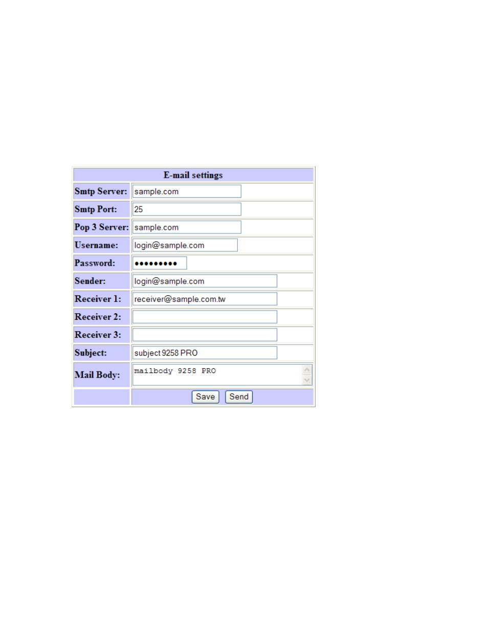E-mail | Aviosys 9258DS User Manual | Page 22 / 38