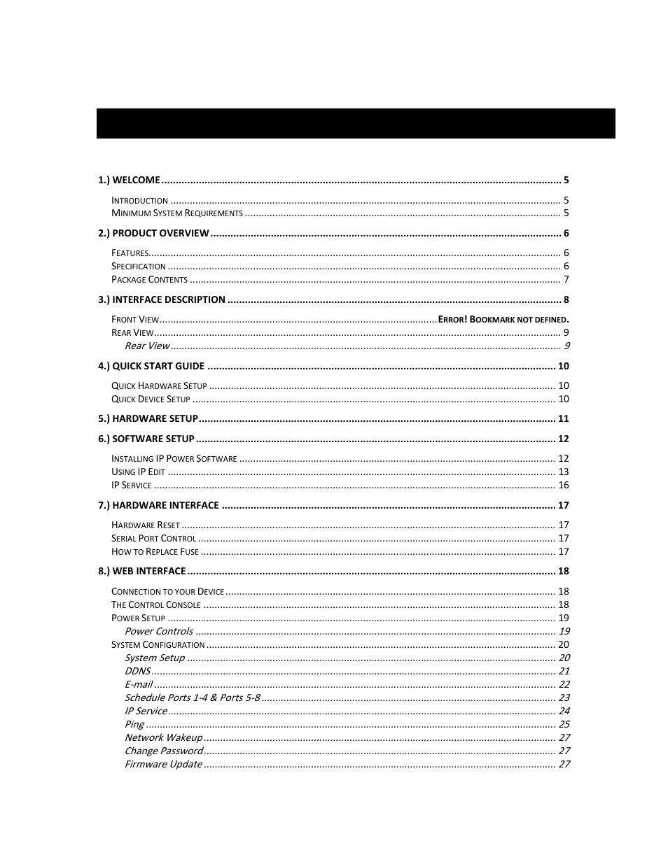 Table of content | Aviosys 9258DS User Manual | Page 3 / 38