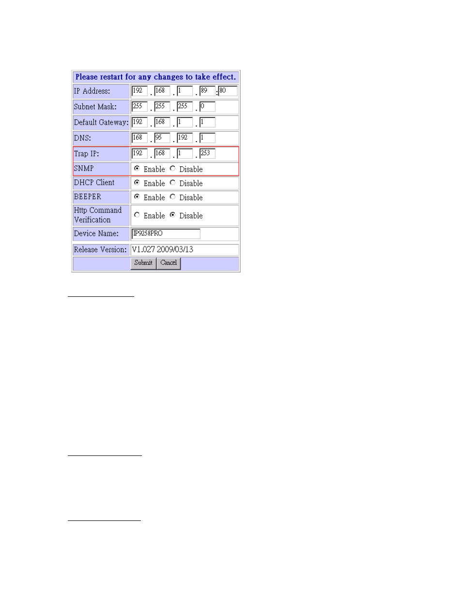 Snmp mib, Get status mib, Get voltage mib | Get current mib | Aviosys 9258DS User Manual | Page 35 / 38