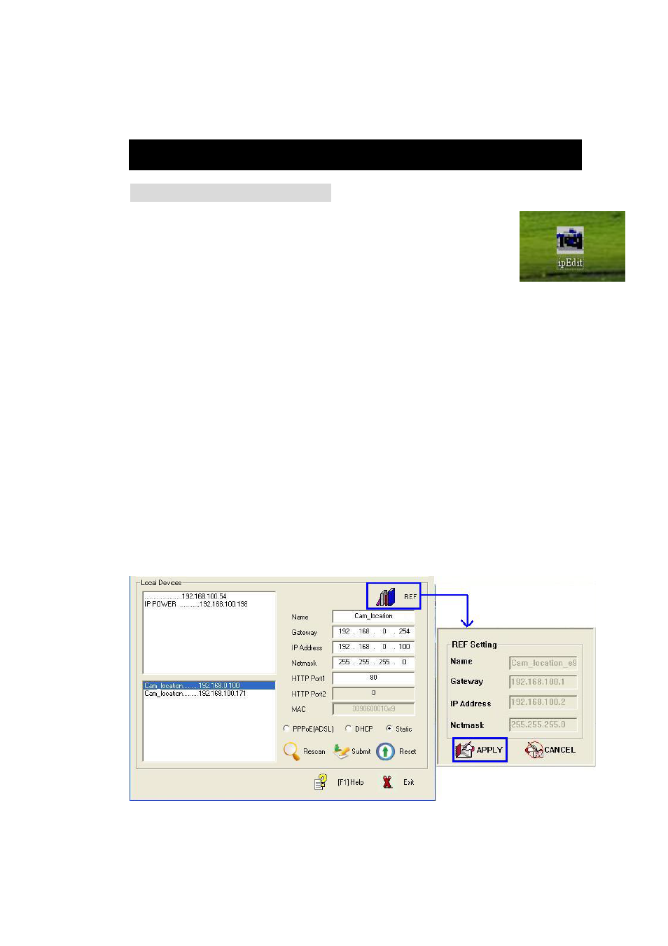 Initial ethernet setup ipedit, Initialization | Aviosys 9212 Delux User Manual | Page 15 / 42