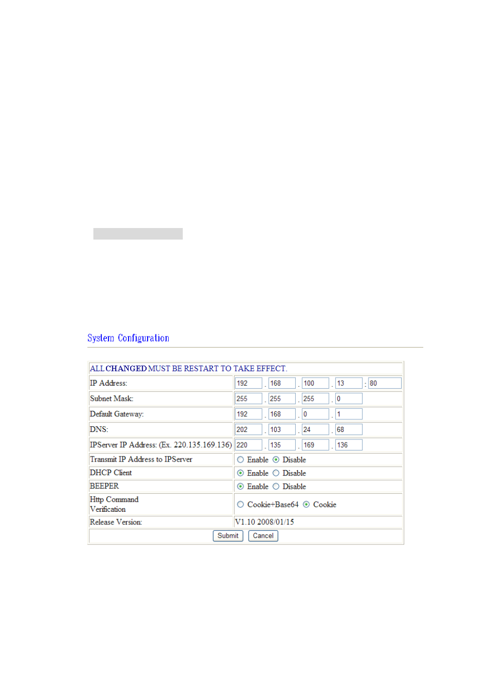 System configuration | Aviosys 9212 Delux User Manual | Page 20 / 42