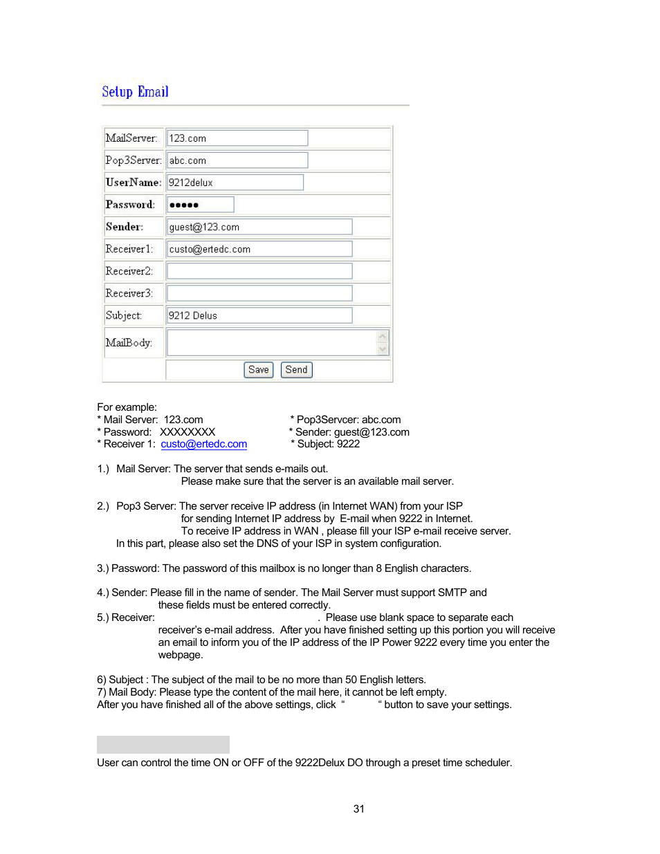 7 time scheduler | Aviosys 9211 User Manual | Page 31 / 46