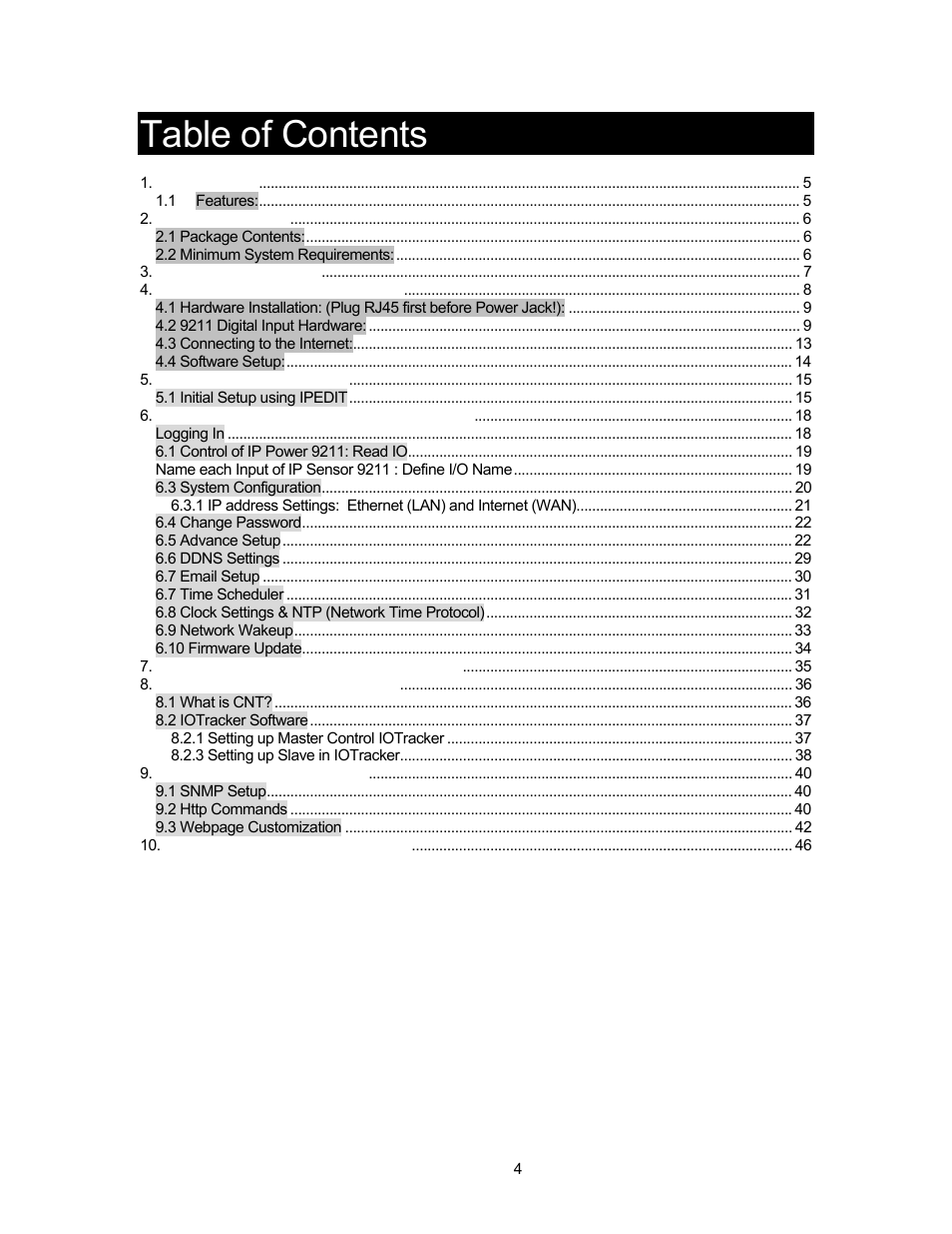 Aviosys 9211 User Manual | Page 4 / 46