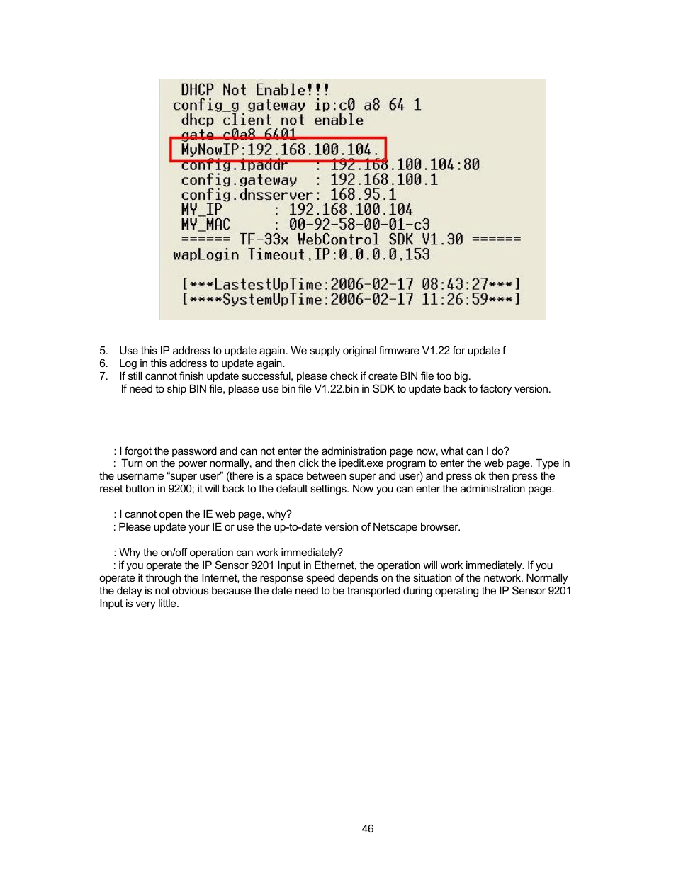 Faq (frequently asked questions) | Aviosys 9211 User Manual | Page 46 / 46
