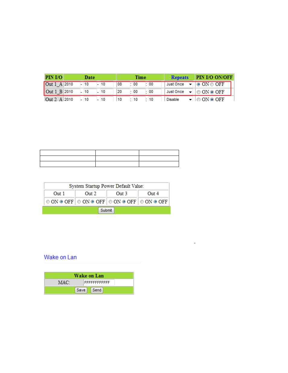 Hange, Assword, Ower | Chedule, Network wake up | Aviosys 9223K-D User Manual | Page 22 / 27