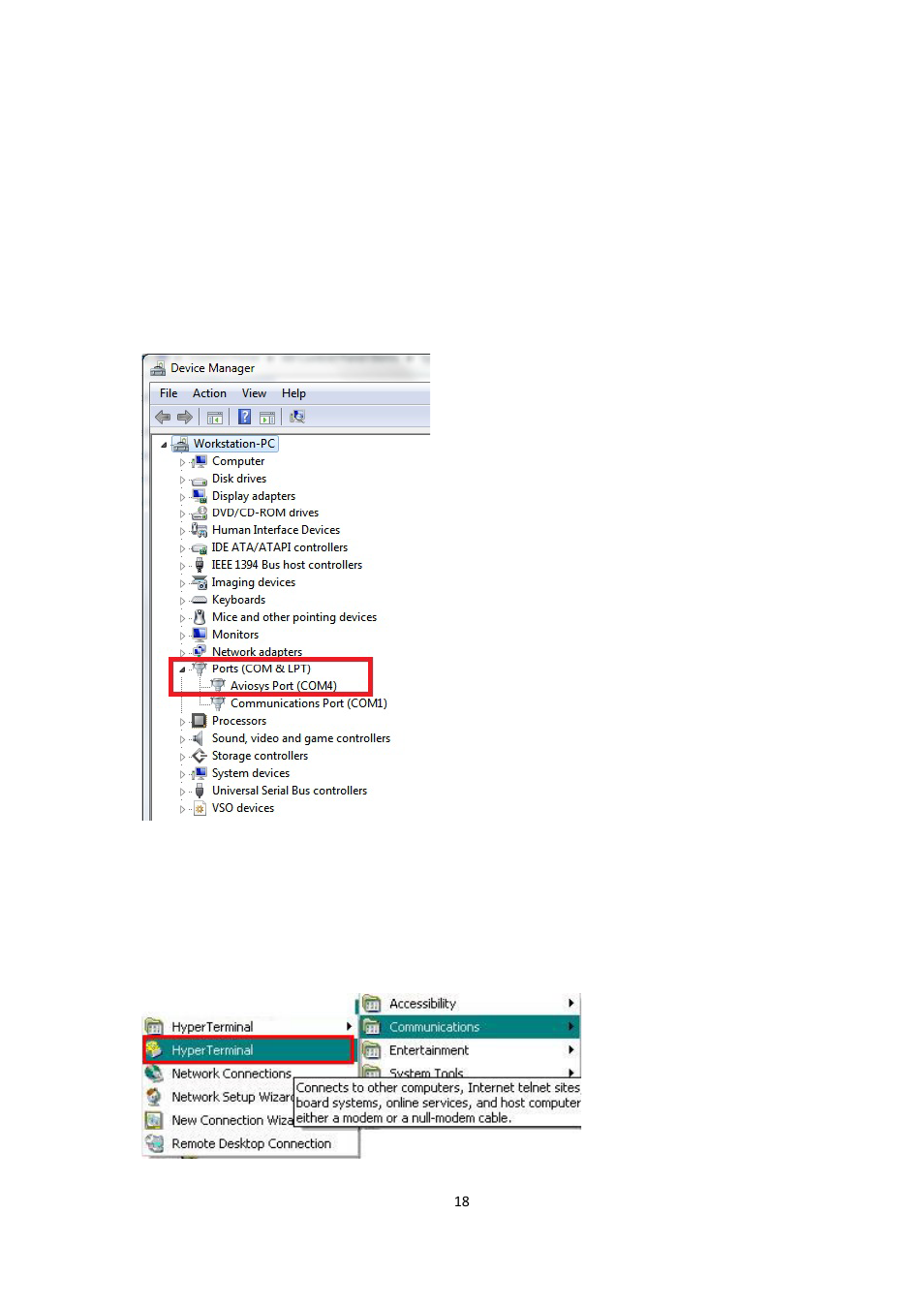 Usb cdc serial port emulation mode | Aviosys 8800Pro User Manual | Page 18 / 21