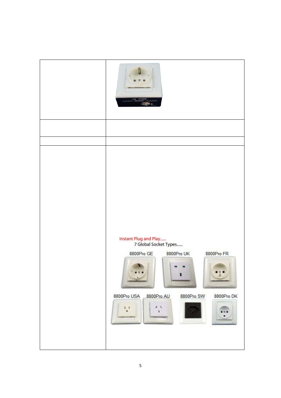 Package contents | Aviosys 8800Pro User Manual | Page 5 / 21