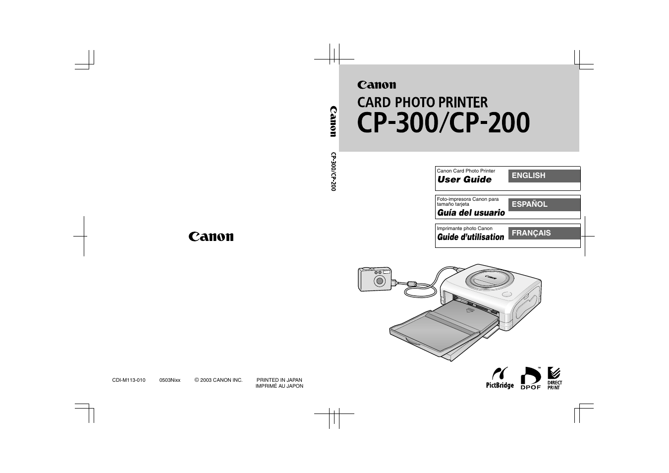 Canon CDI-M113-010 User Manual | 154 pages