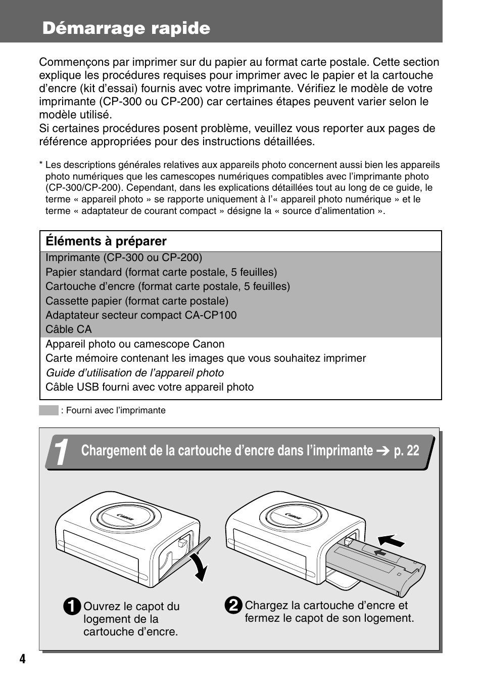 Démarrage rapide | Canon CDI-M113-010 User Manual | Page 105 / 154