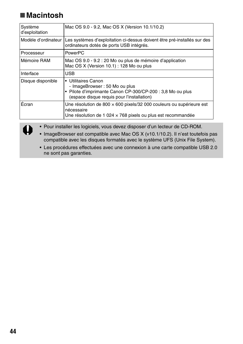 Macintosh | Canon CDI-M113-010 User Manual | Page 145 / 154