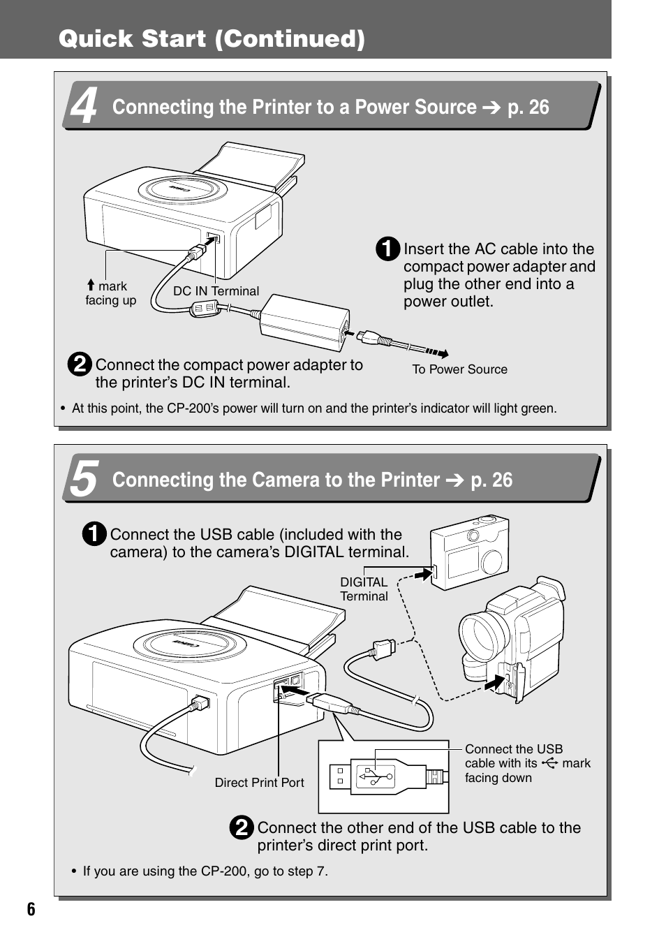 Quick start (continued) | Canon CDI-M113-010 User Manual | Page 7 / 154