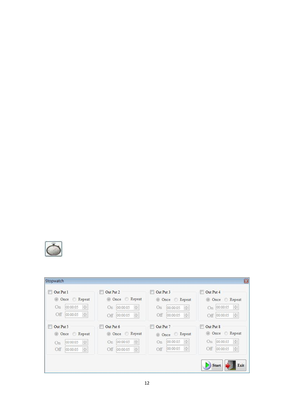 Stop watch | Aviosys 8840 Manual User Manual | Page 12 / 16