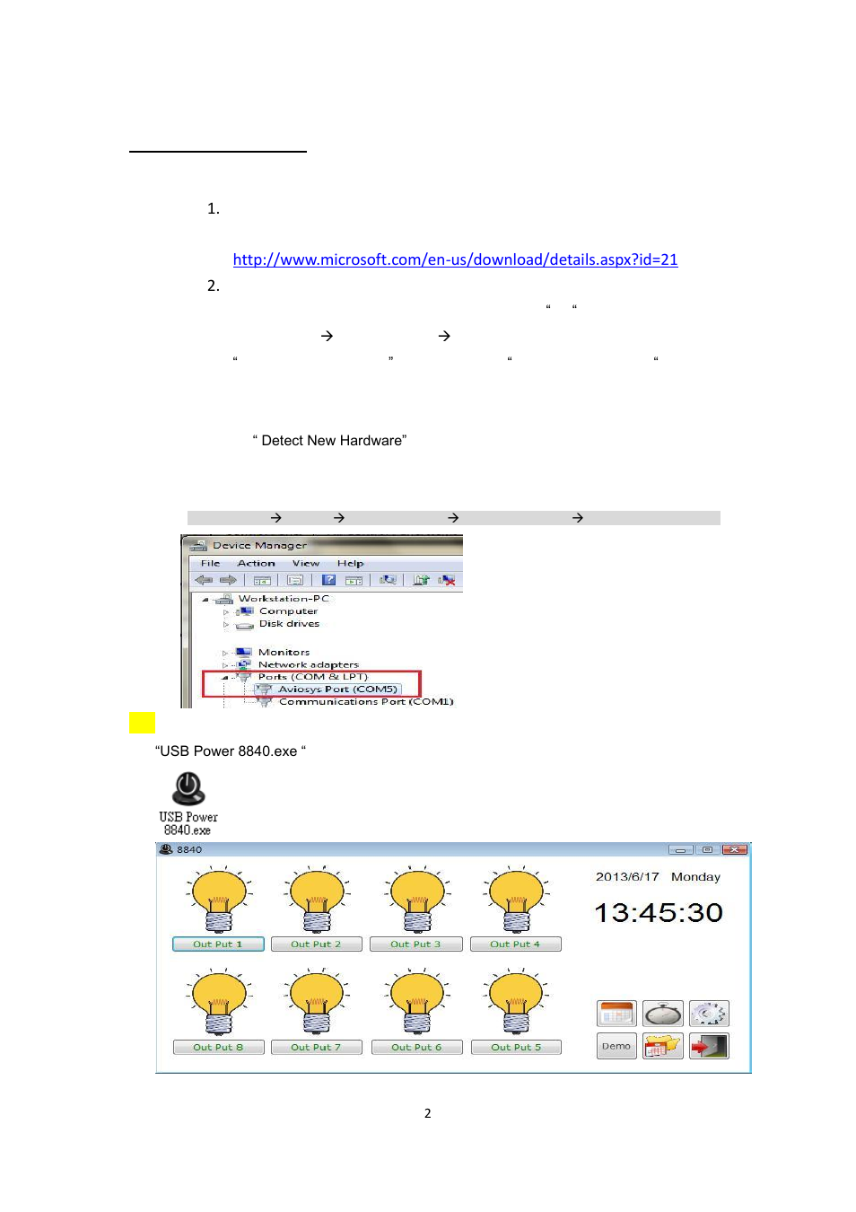 Aviosys 8840 Installation User Manual | Page 2 / 2