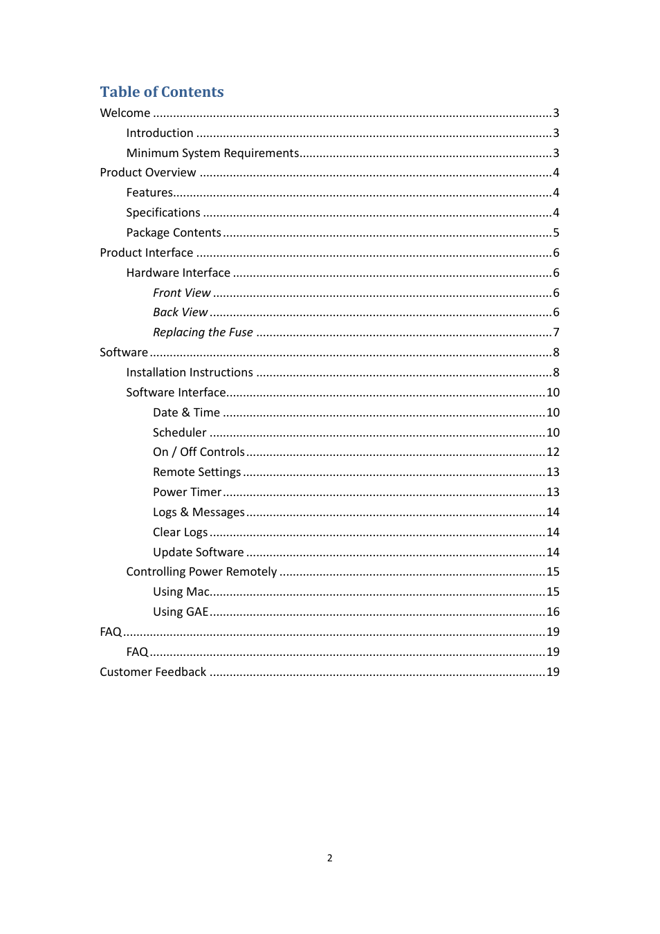 Aviosys 8800 User Manual | Page 2 / 19