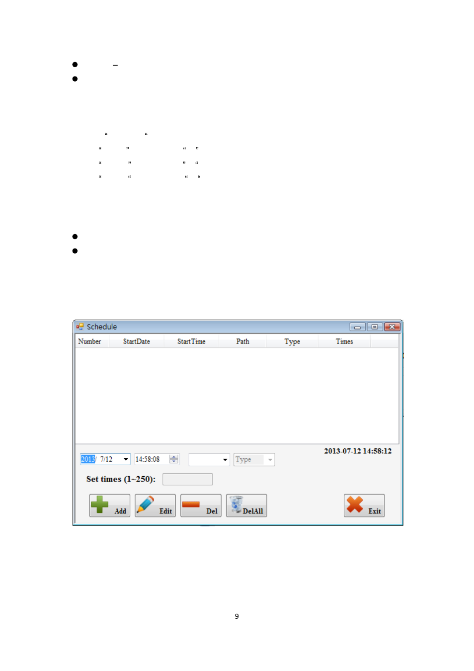 Control, Schedule | Aviosys 8810-S User Manual | Page 9 / 12