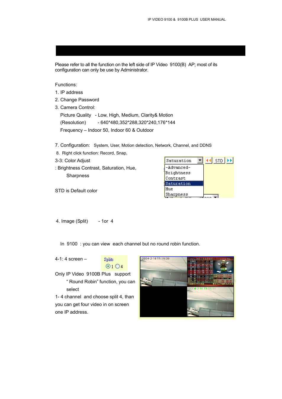 Functions | Aviosys 9100B User Manual | Page 18 / 30