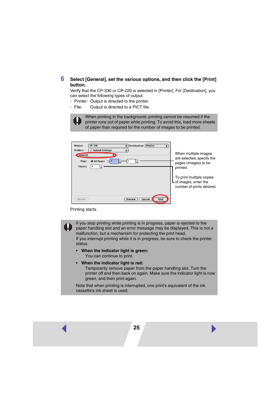 Canon CP-330 User Manual | Page 25 / 64