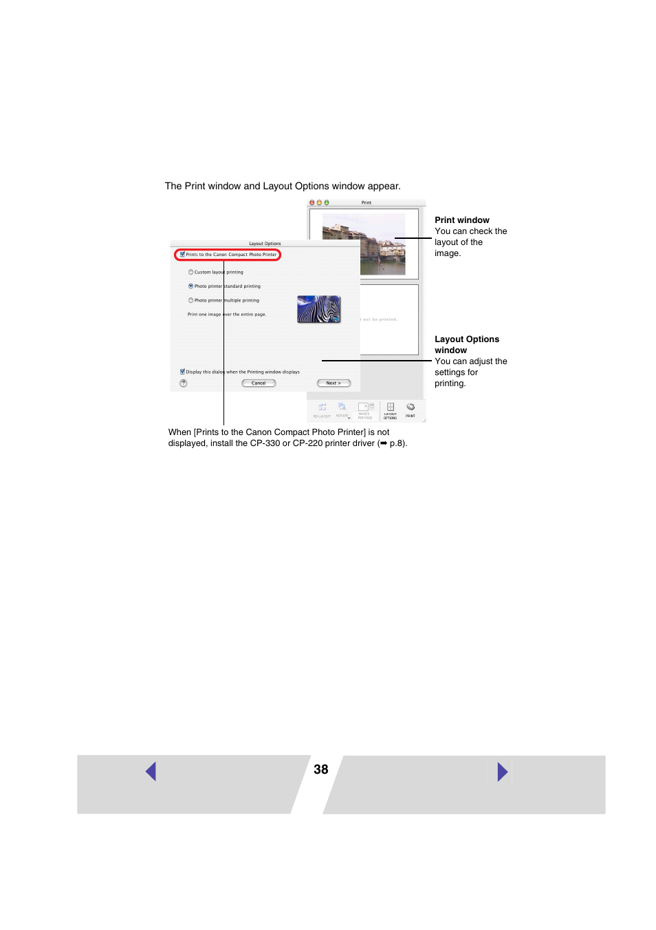 Canon CP-330 User Manual | Page 38 / 64