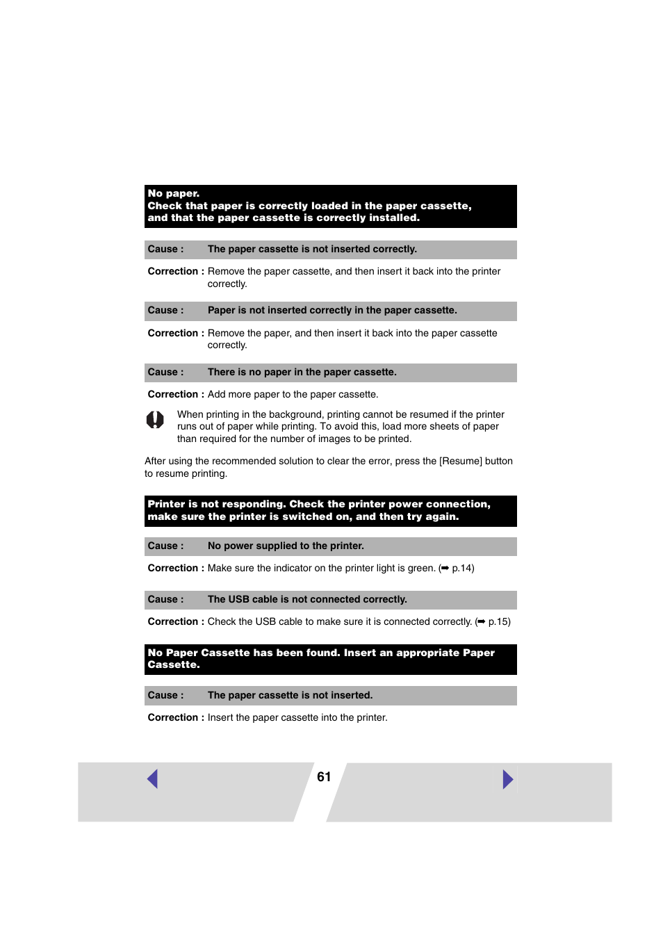 Canon CP-330 User Manual | Page 61 / 64