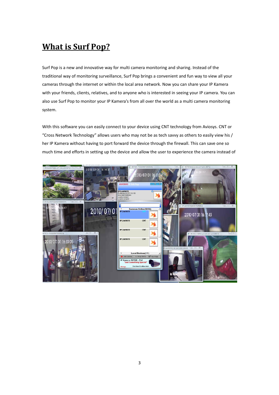 What is surf pop | Aviosys Surf PoP Beta User Manual | Page 3 / 13
