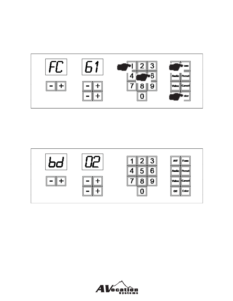 Changing the units baud rate | AVocation Systems HX-0808HA/8 User Manual | Page 12 / 31