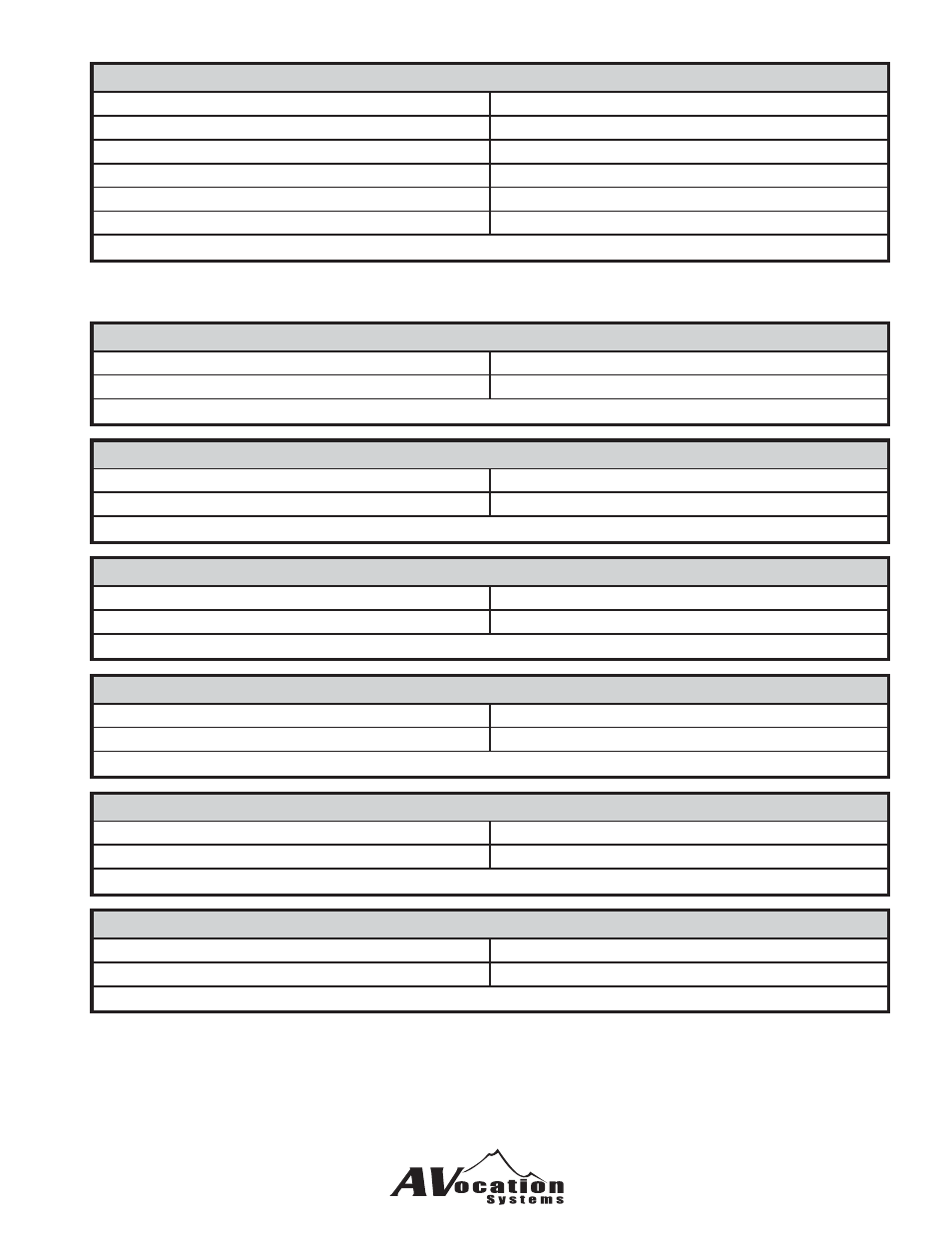 Confi guration commands | AVocation Systems HX-0808HA/8 User Manual | Page 22 / 31