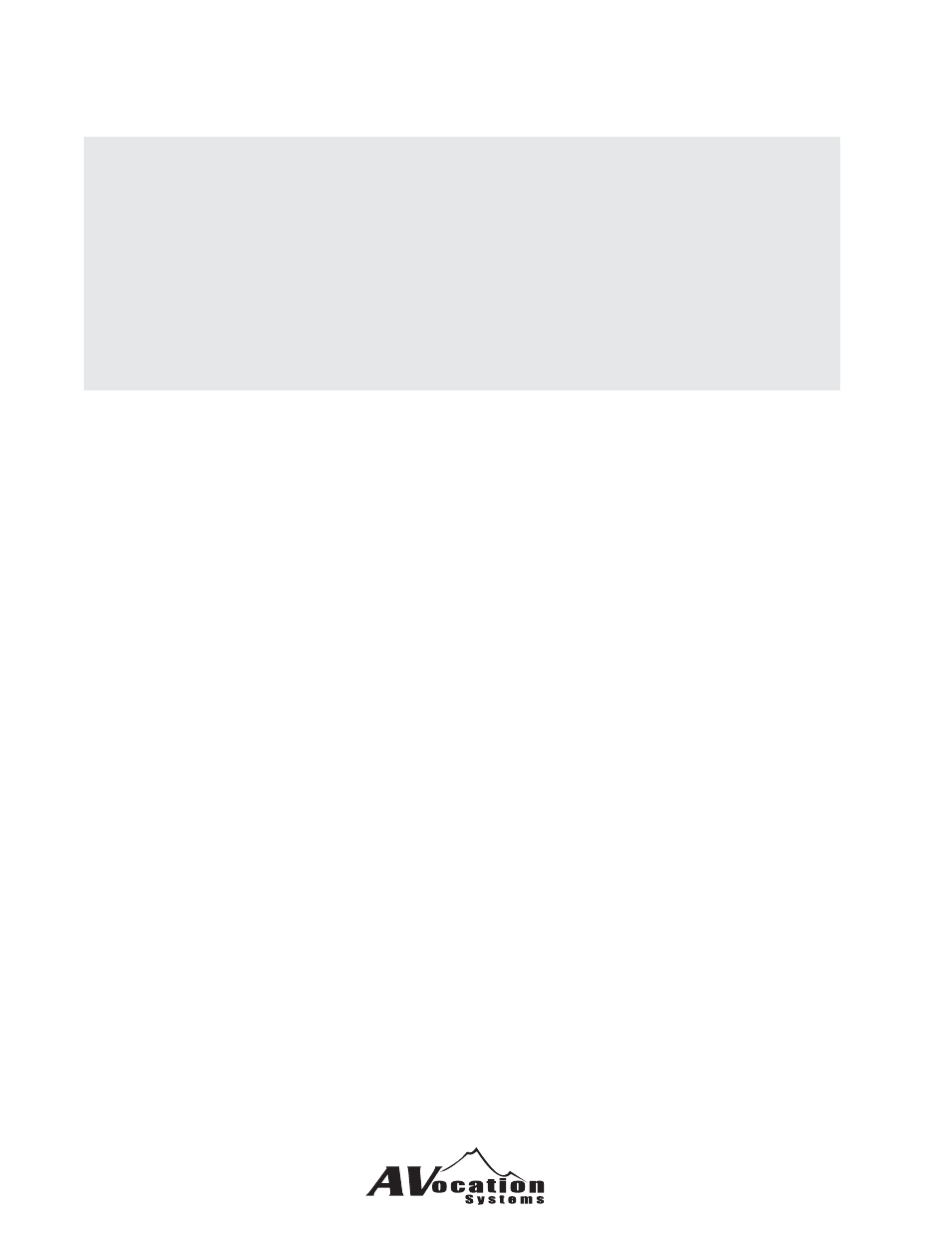 Warning | AVocation Systems MX-0404NAD/R User Manual | Page 2 / 24