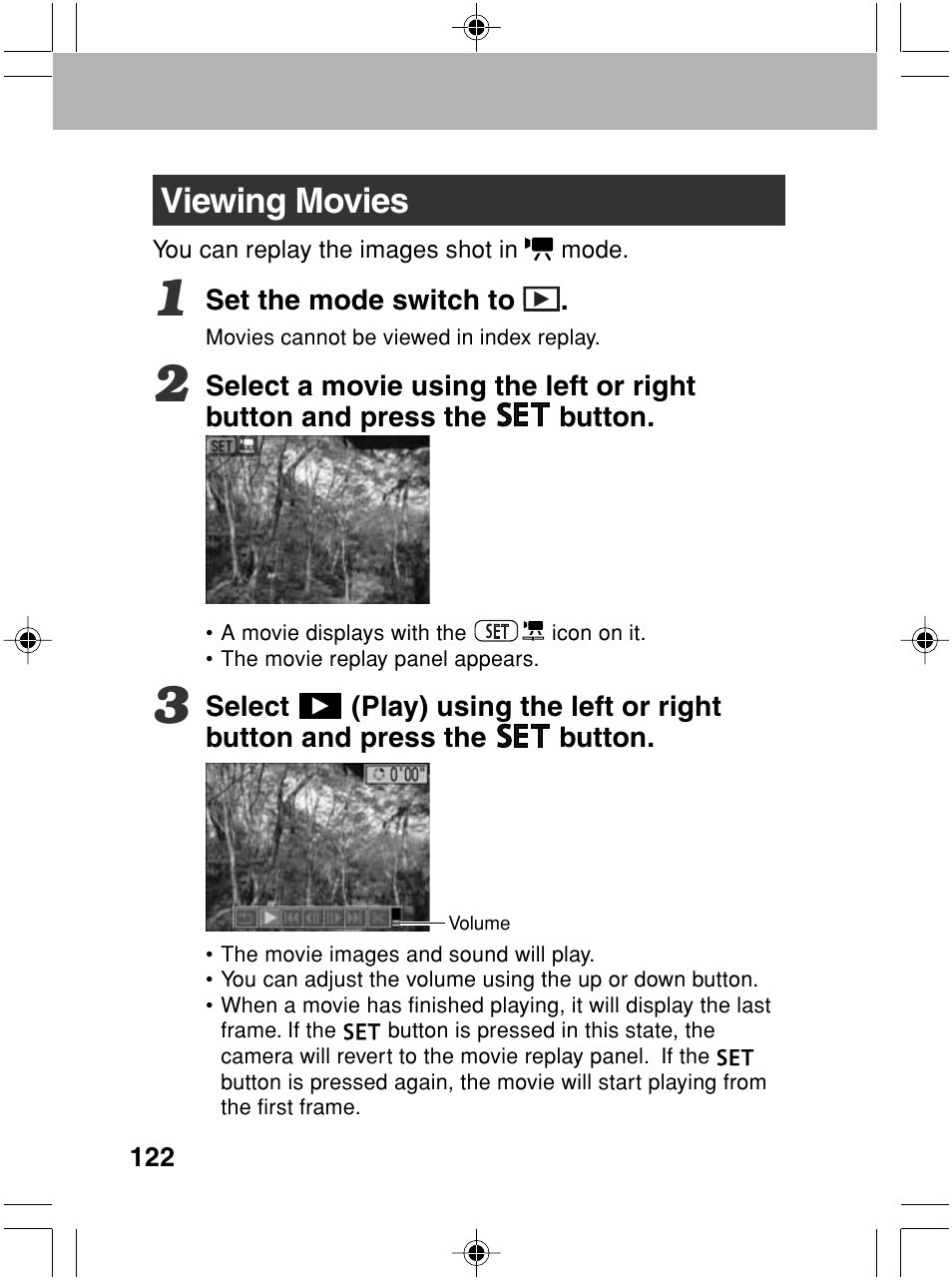 Viewing movies | Canon A70 User Manual | Page 127 / 231
